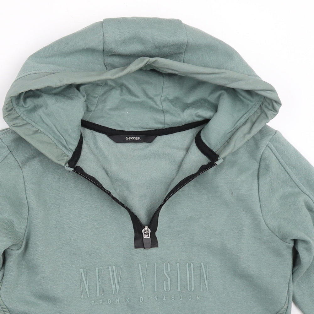 George Boys Green   Pullover Hoodie Size 8-9 Years