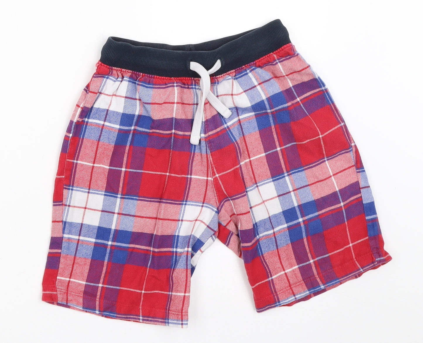 NEXT Boys Red Check   Sleep Shorts Size 8 Years