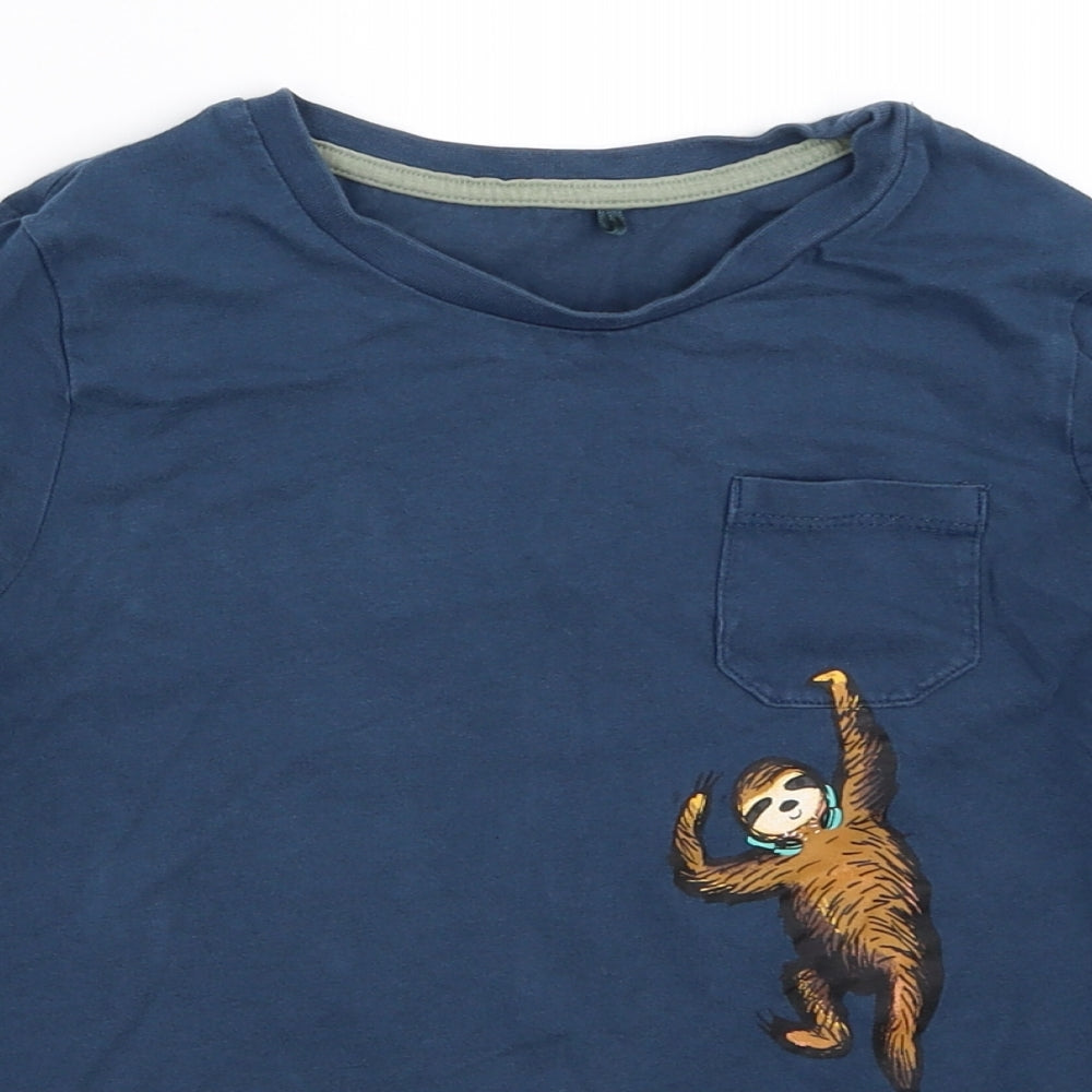 George Boys Blue   Basic T-Shirt Size 8-9 Years