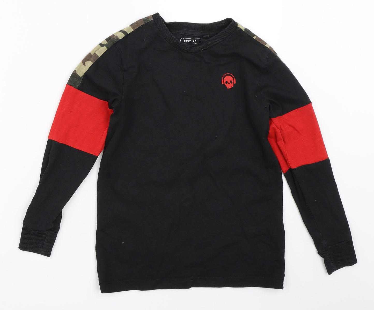 NEXT Boys Black   Basic T-Shirt Size 7 Years
