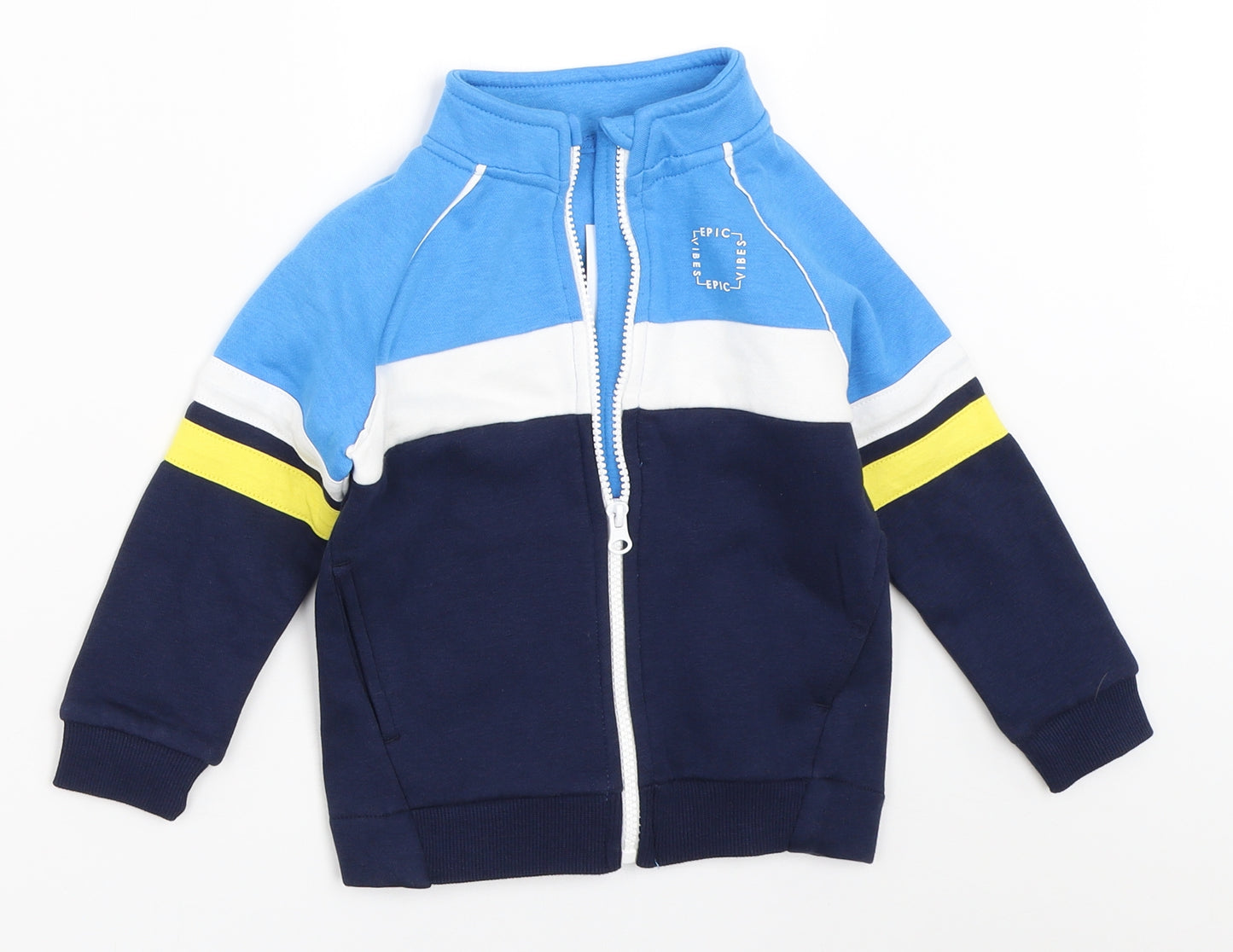 George Boys Blue   Full Zip Sweatshirt Size 2-3 Years
