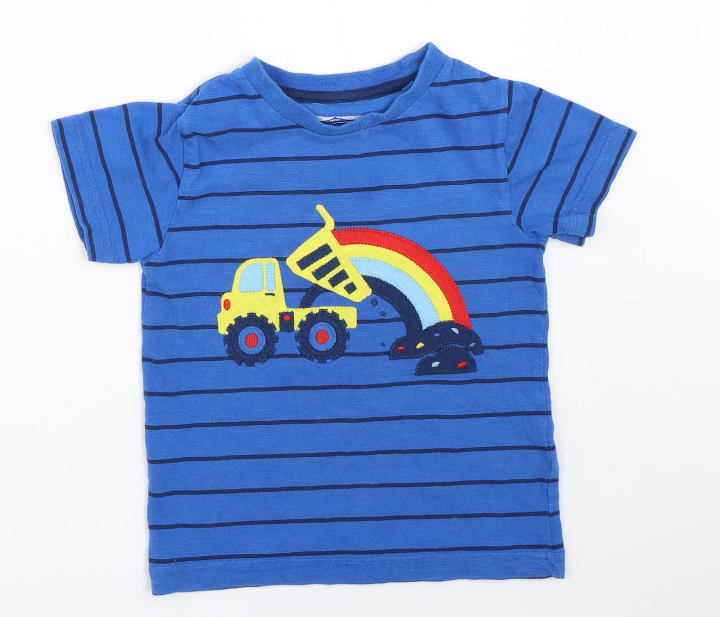 NEXT Boys Blue Striped  Basic T-Shirt Size 18-24 Months