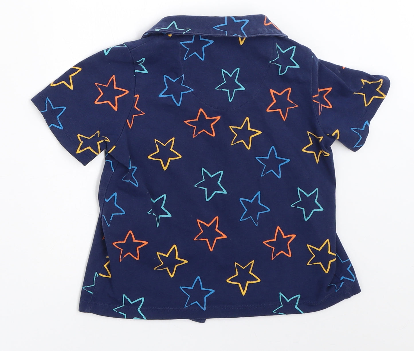 Marks and Spencer Boys Blue Solid  Cami Pyjama Top Size 18-24 Months
