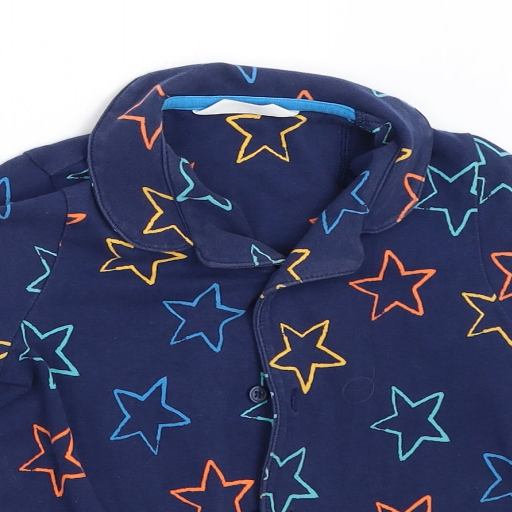 Marks and Spencer Boys Blue Solid  Cami Pyjama Top Size 18-24 Months