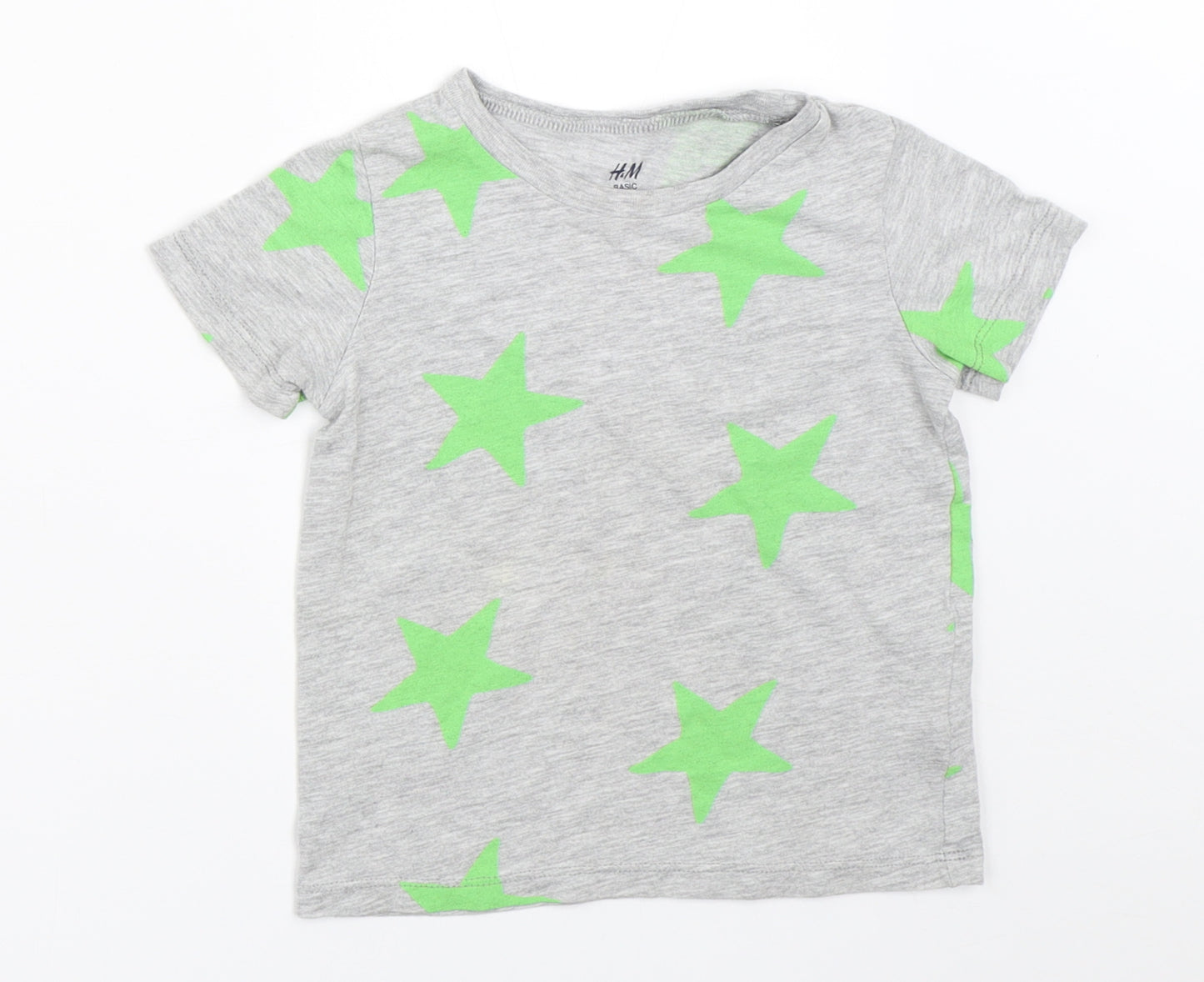 H&M Boys Grey   Basic T-Shirt Size 18-24 Months