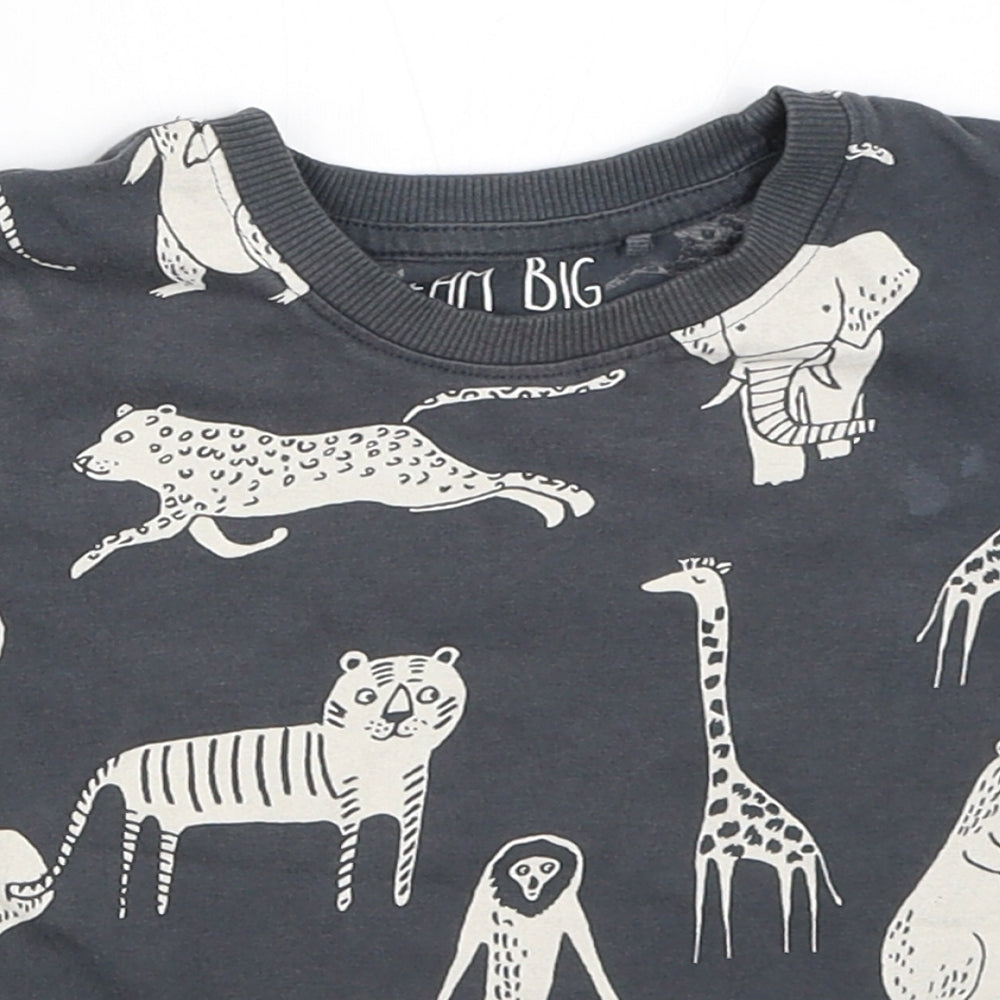 NEXT Boys Grey Solid  Capri Pyjama Top Size 18-24 Months