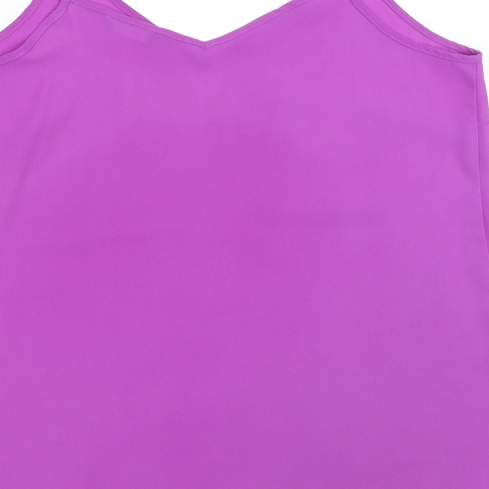 George Womens Purple   Camisole Blouse Size 14