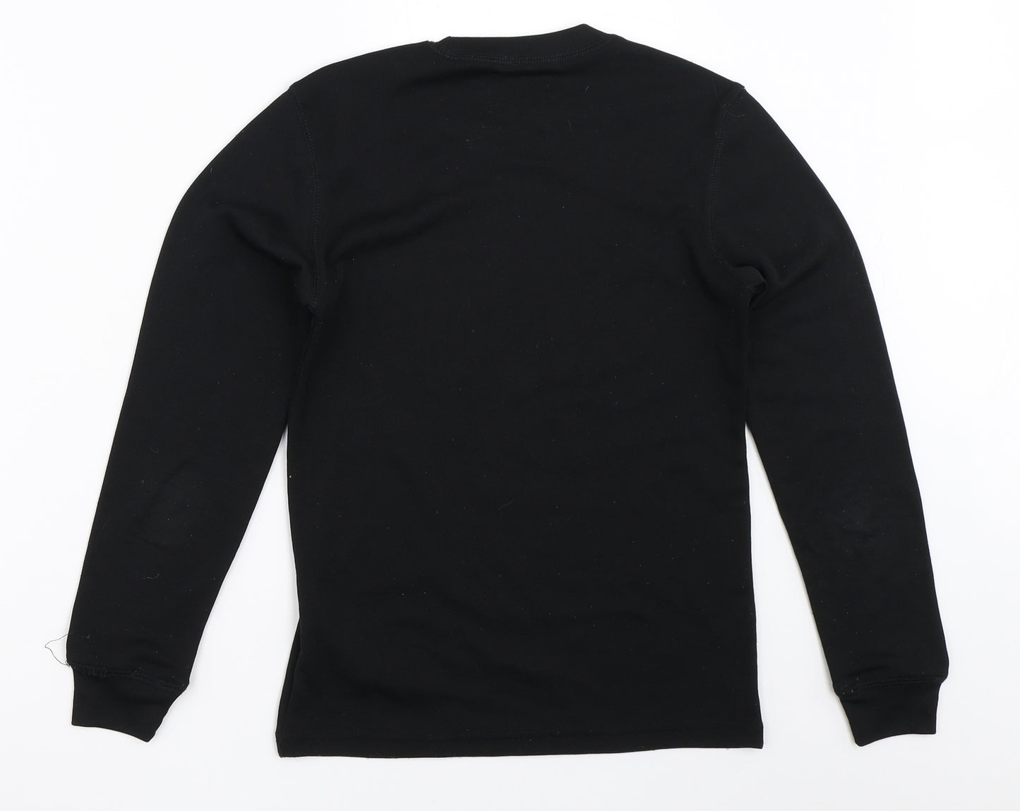 Camprio Boys Black   Basic T-Shirt Size 11-12 Years