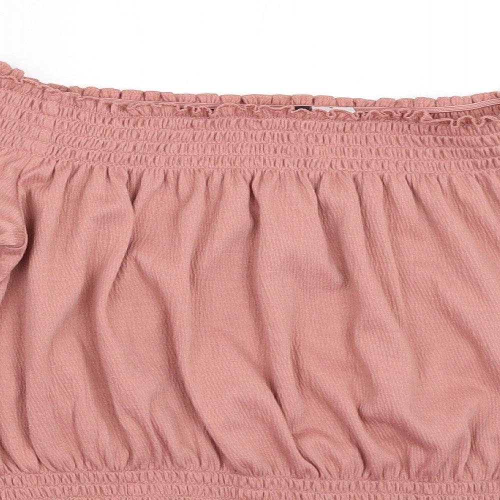 H&M Womens Pink   Basic Blouse Size S