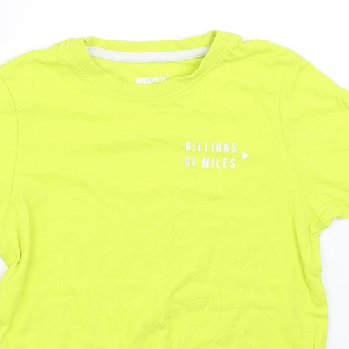 Pepperts! Boys Green   Basic T-Shirt Size 7-8 Years