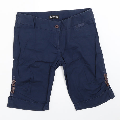 Angel Womens Blue   Chino Shorts Size S