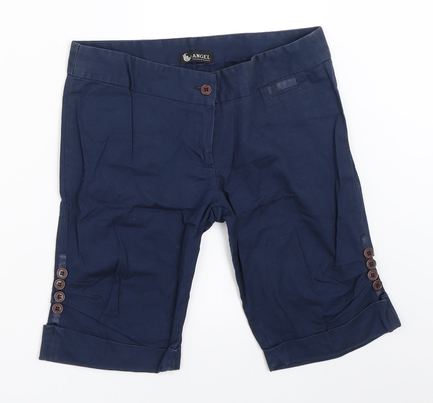 Angel Womens Blue   Chino Shorts Size S
