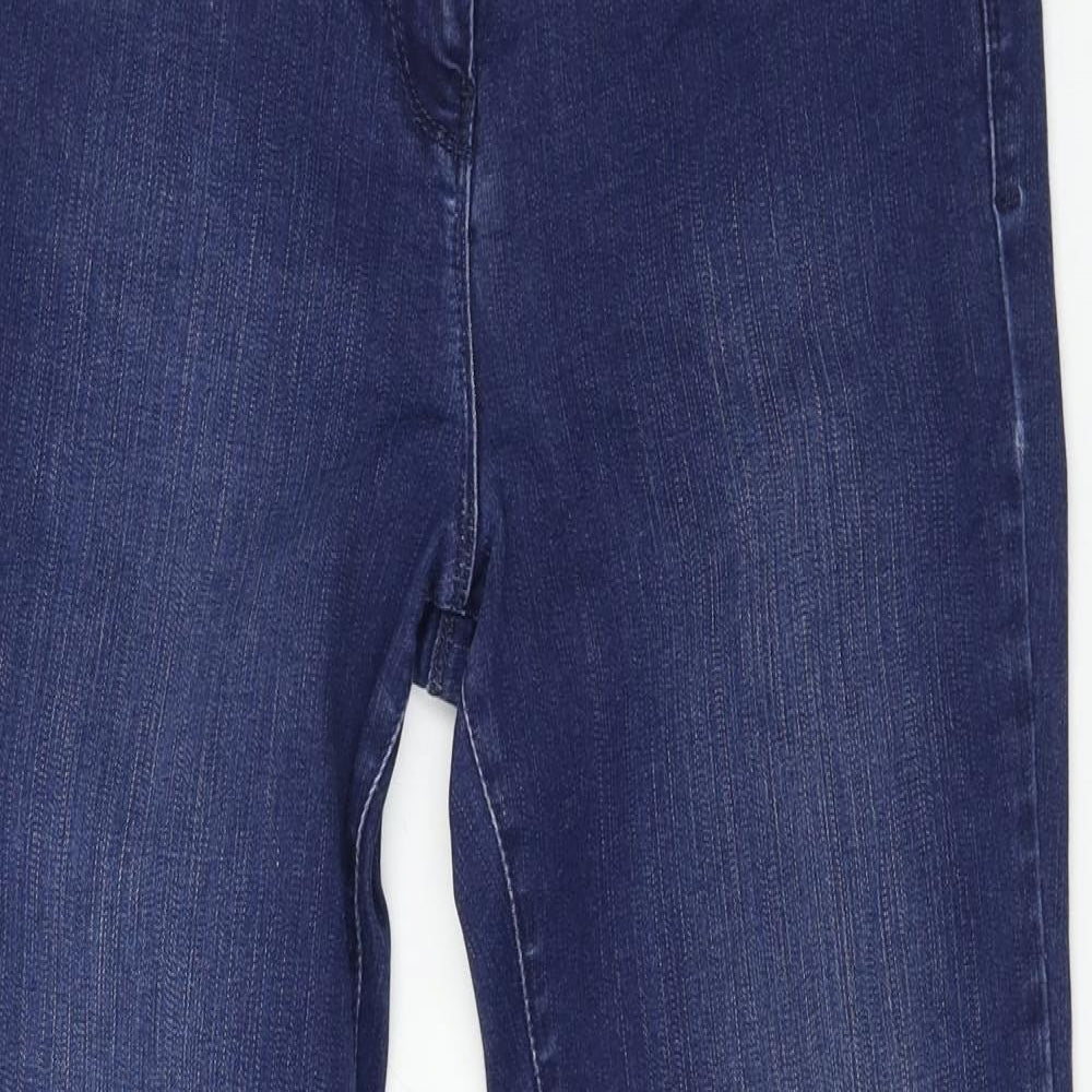 Marks and Spencer Womens Blue   Straight Jeans Size 12 L29 in