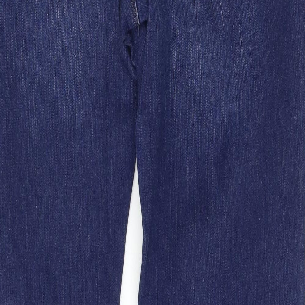 Marks and Spencer Womens Blue   Straight Jeans Size 12 L29 in