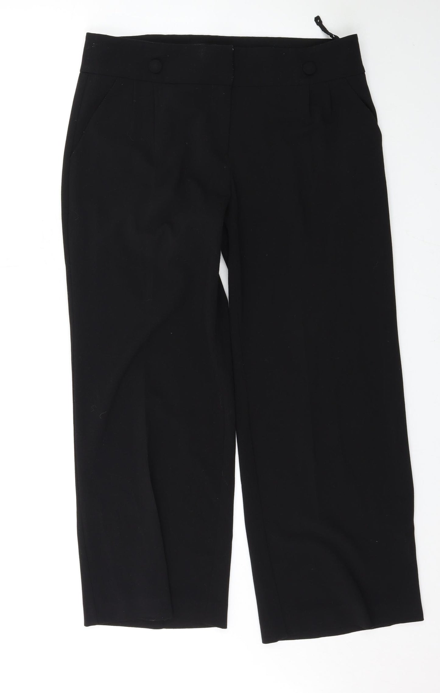 evie Womens Black   Trousers  Size 12 L27 in