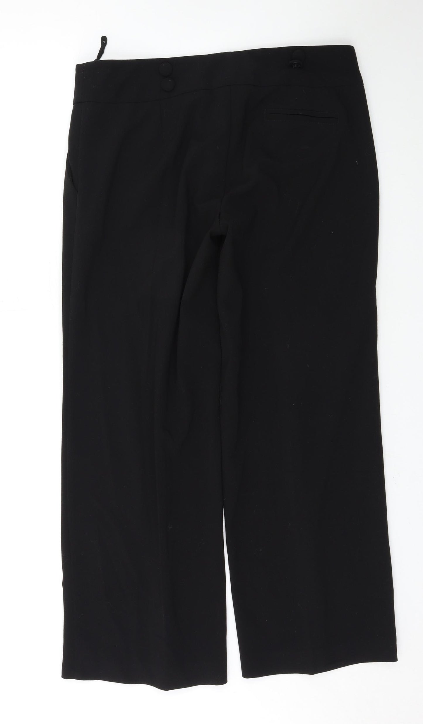 evie Womens Black   Trousers  Size 12 L27 in
