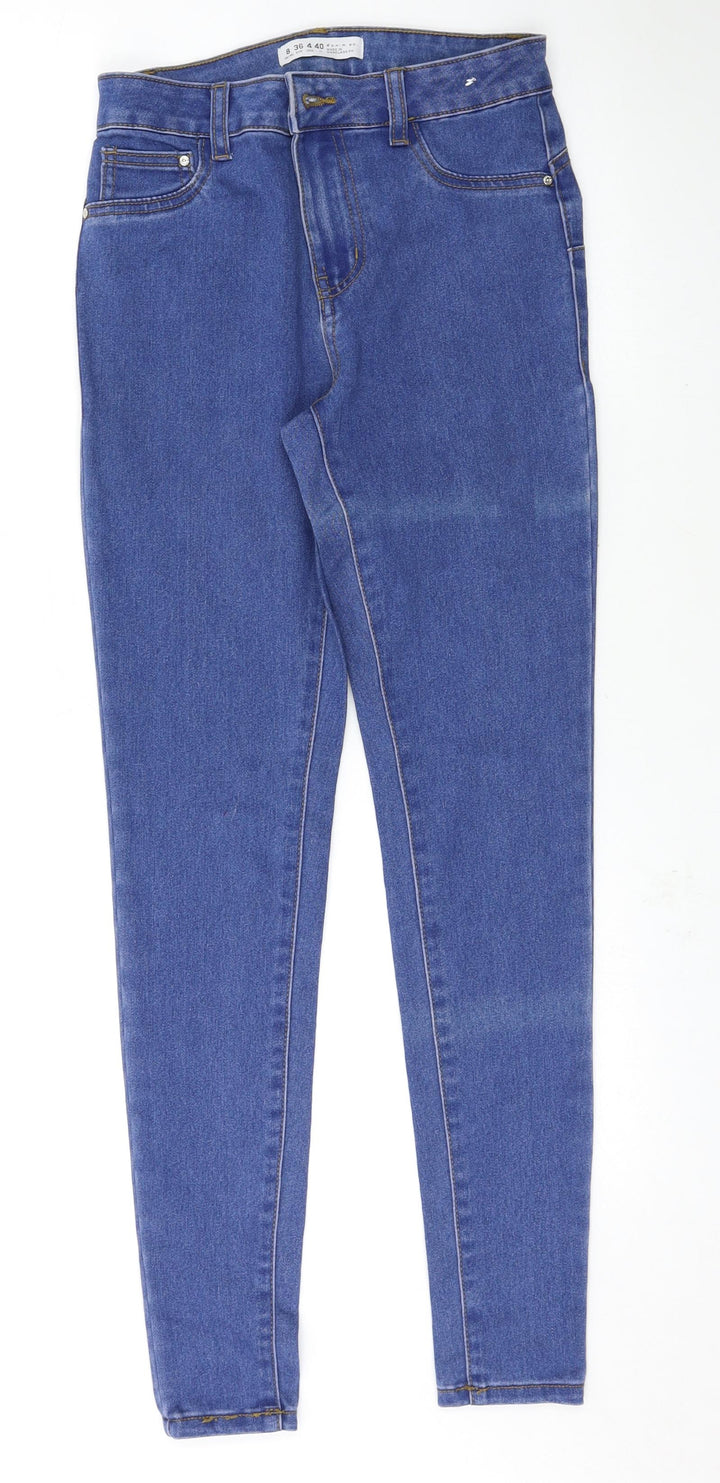 Denim & Co. Womens Blue Skinny Jeans Size 8 L29 in