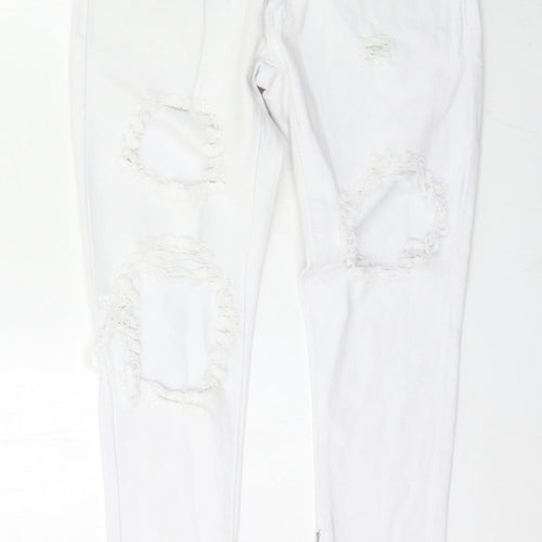 Preworn Womens White   Skinny Jeans Size 8 L27 in
