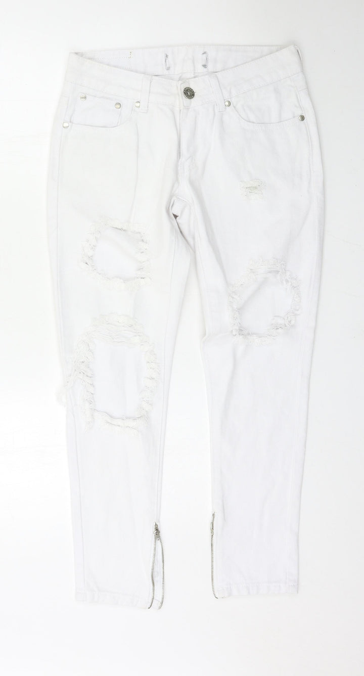 Preworn Womens White   Skinny Jeans Size 8 L27 in