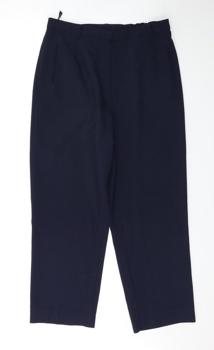 BHS Womens Blue   Trousers  Size 14 L27 in