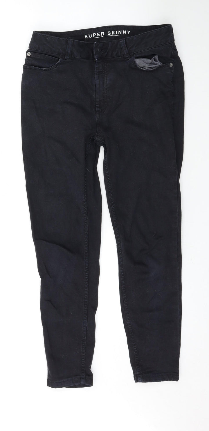 Marks and Spencer Womens Black   Skinny Jeans Size 10 L26 in