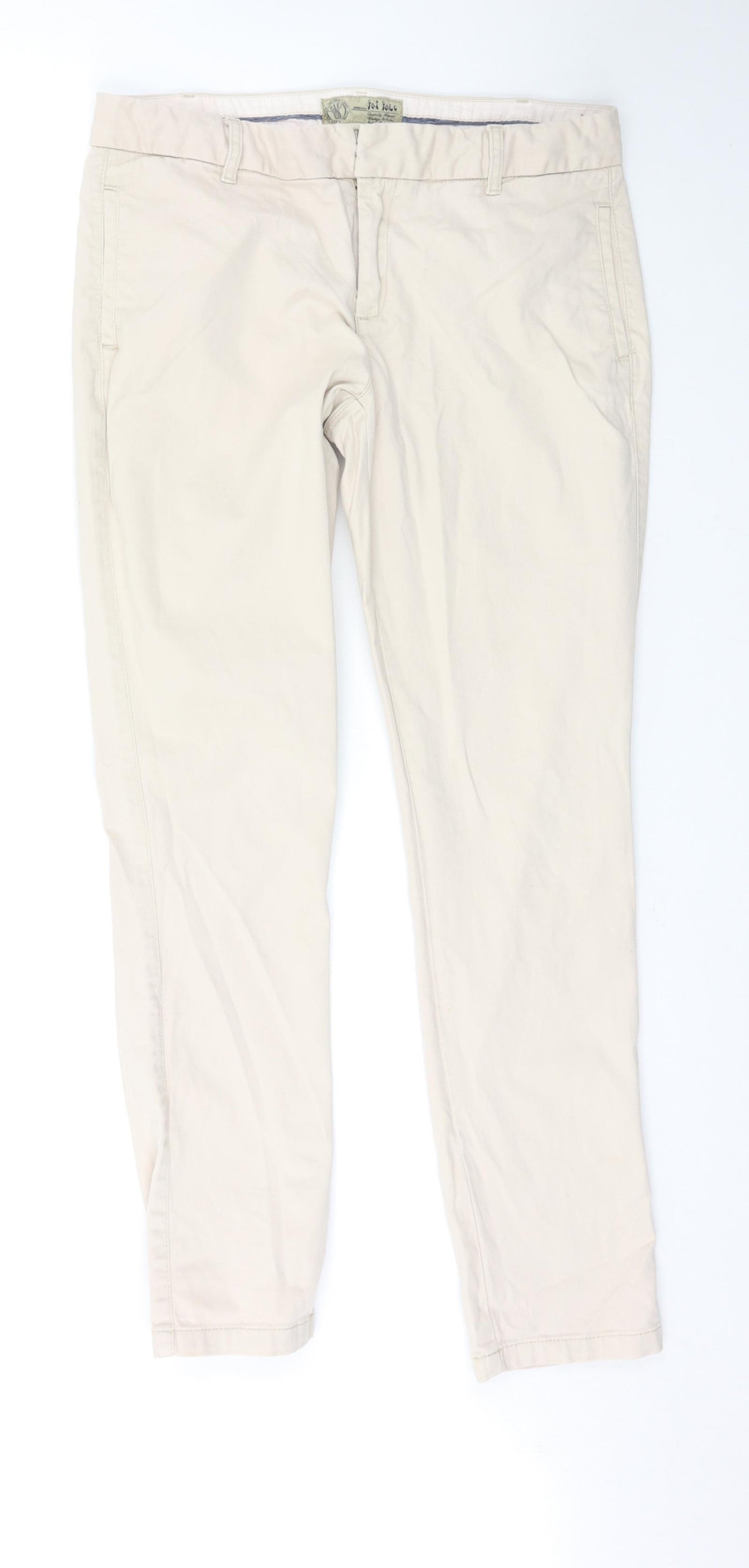 Fat Face Womens Beige   Trousers  Size 12 L30 in