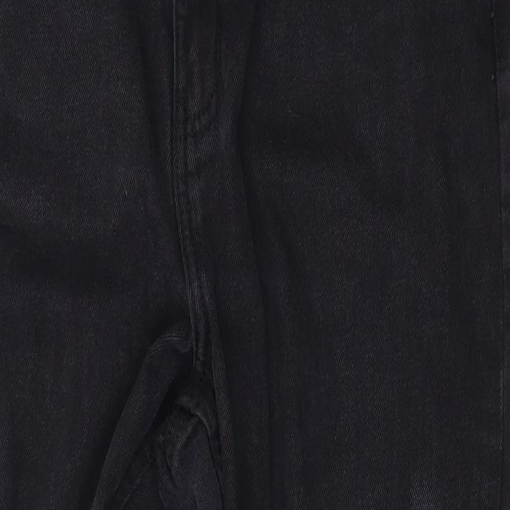 Denim & Co. Womens Black   Mom Jeans Size 14 L27 in