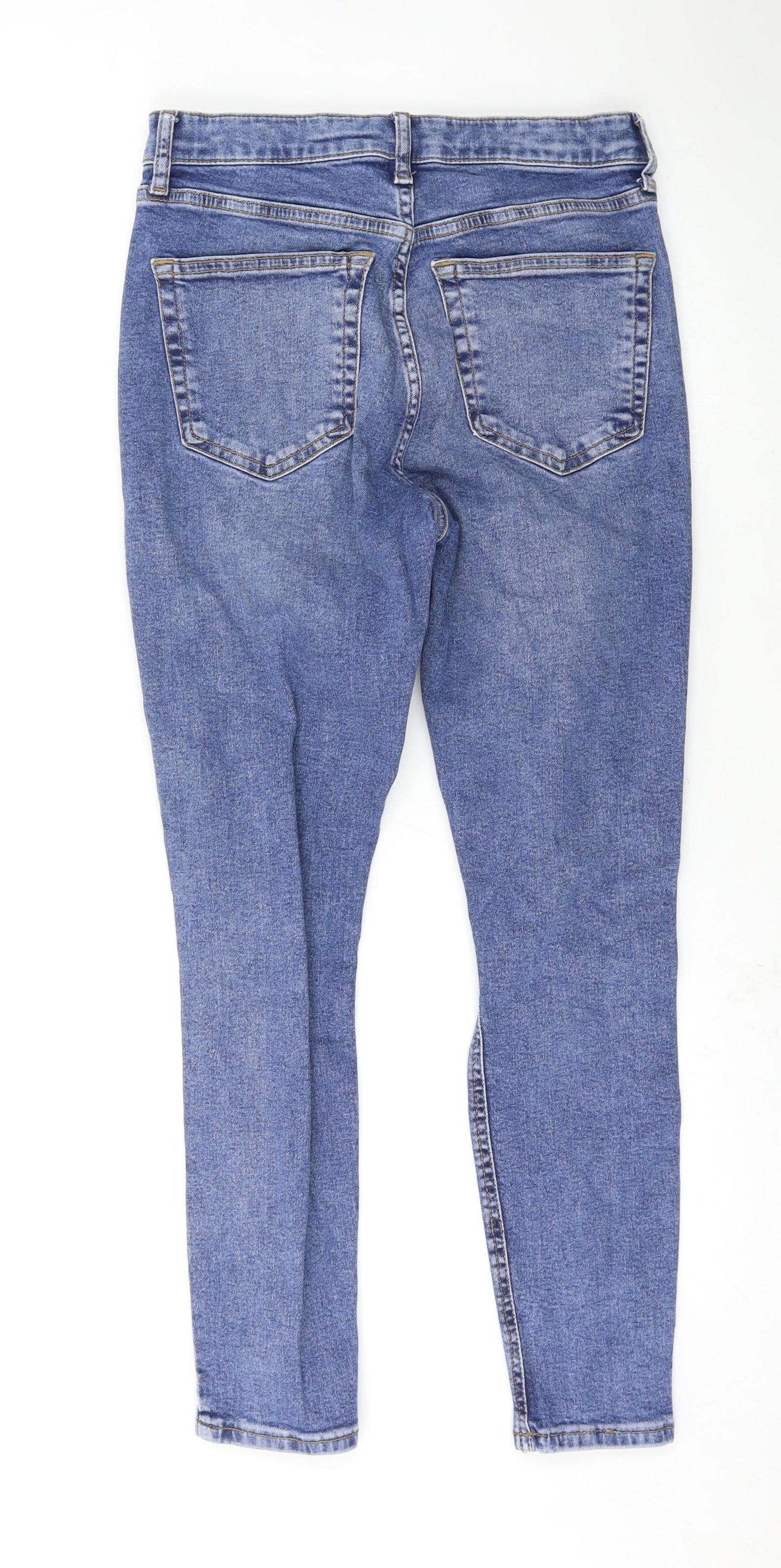 Topshop Womens Blue   Skinny Jeans Size 28 in L30 in