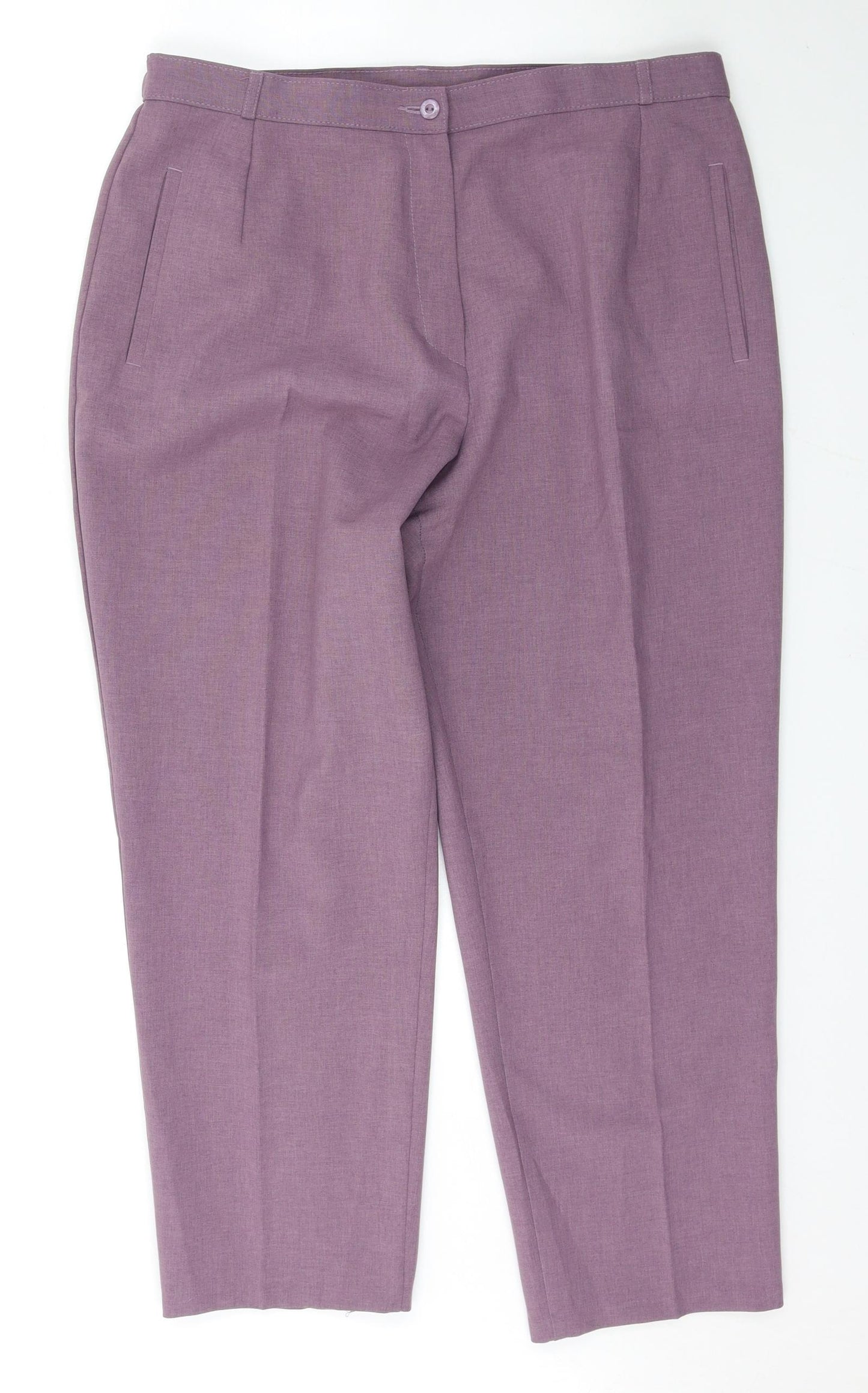 Marks and Spencer Womens Purple   Trousers  Size 18 L27 in