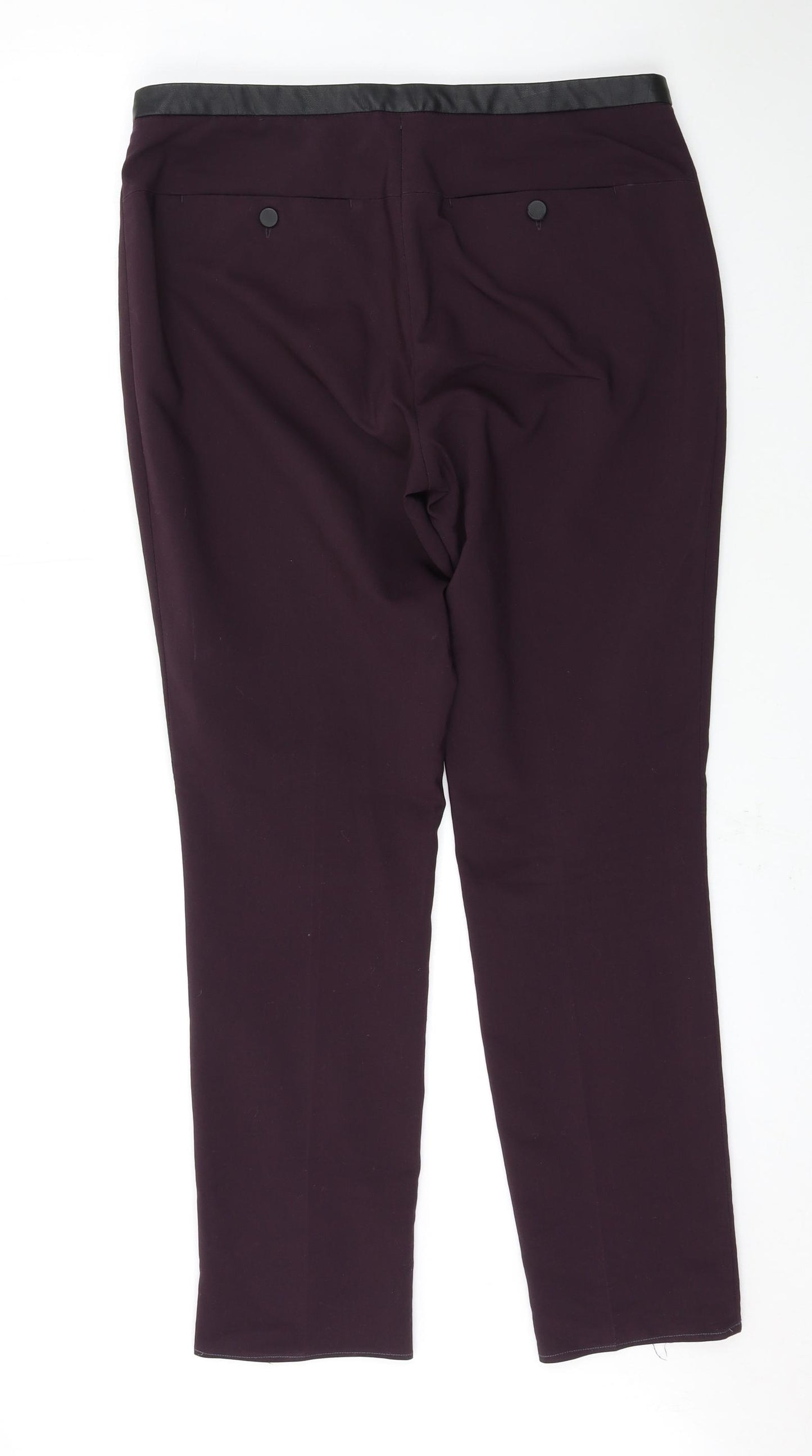 H&M Womens Purple   Trousers  Size 14 L30 in