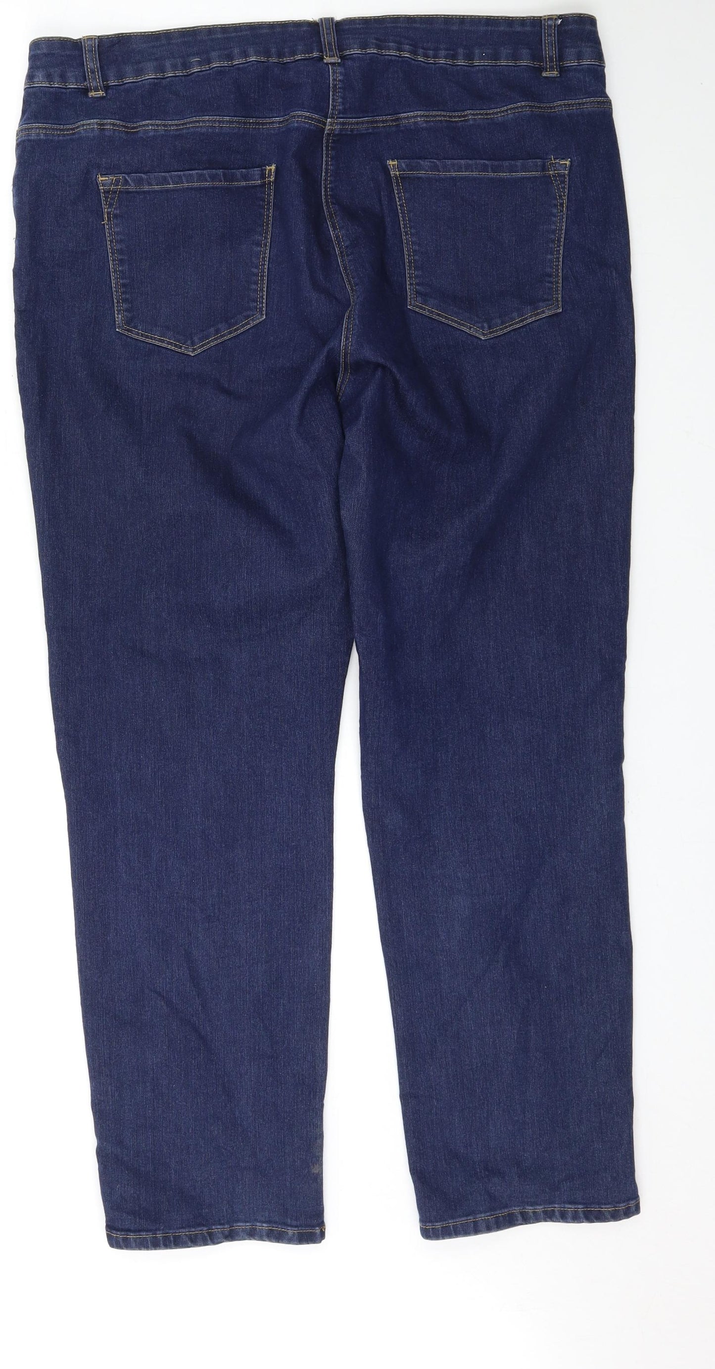 Preworn Womens Blue   Straight Jeans Size 18 L29 in