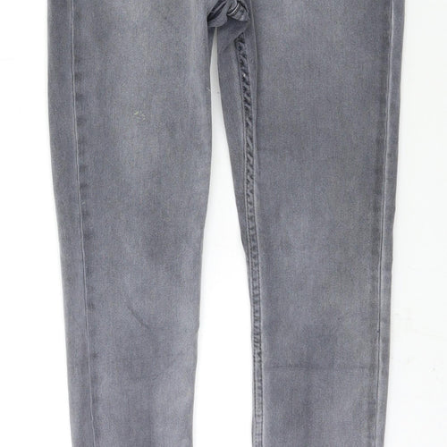 New Look Womens Grey   Skinny Jeans Size 10 L27.5 in