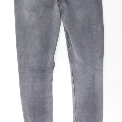 New Look Womens Grey   Skinny Jeans Size 10 L27.5 in