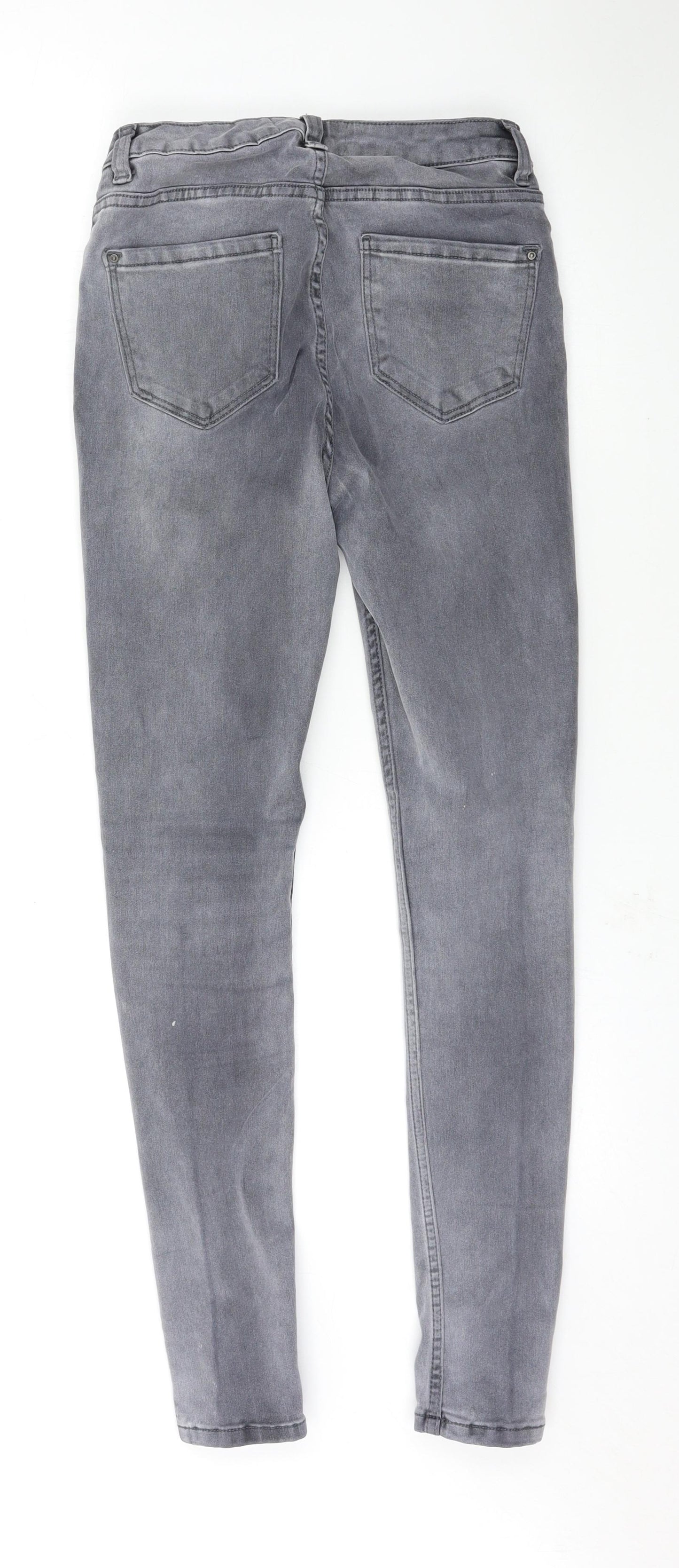 New Look Womens Grey   Skinny Jeans Size 10 L27.5 in