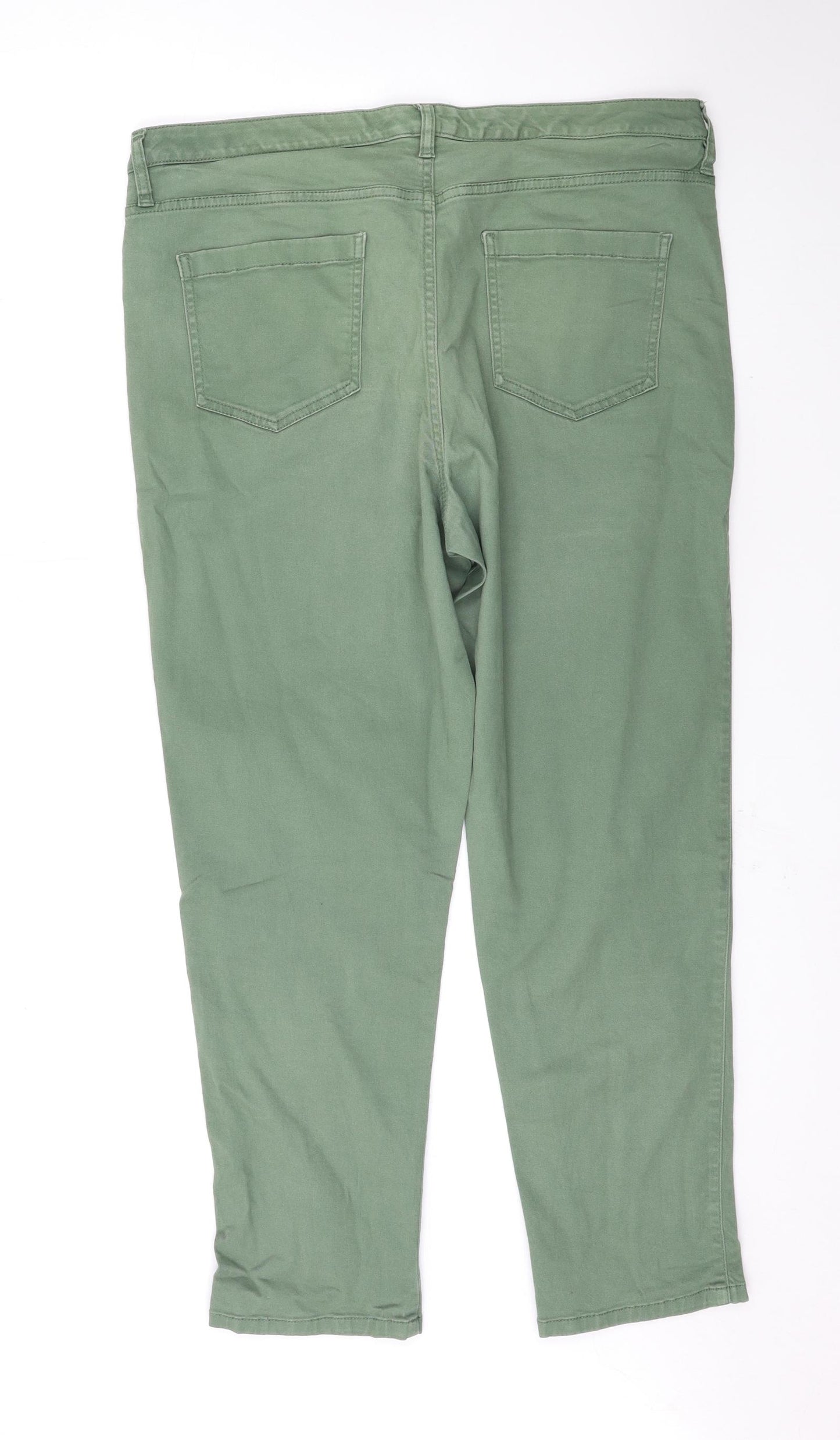 F&F Womens Green   Straight Jeans Size 16 L27 in