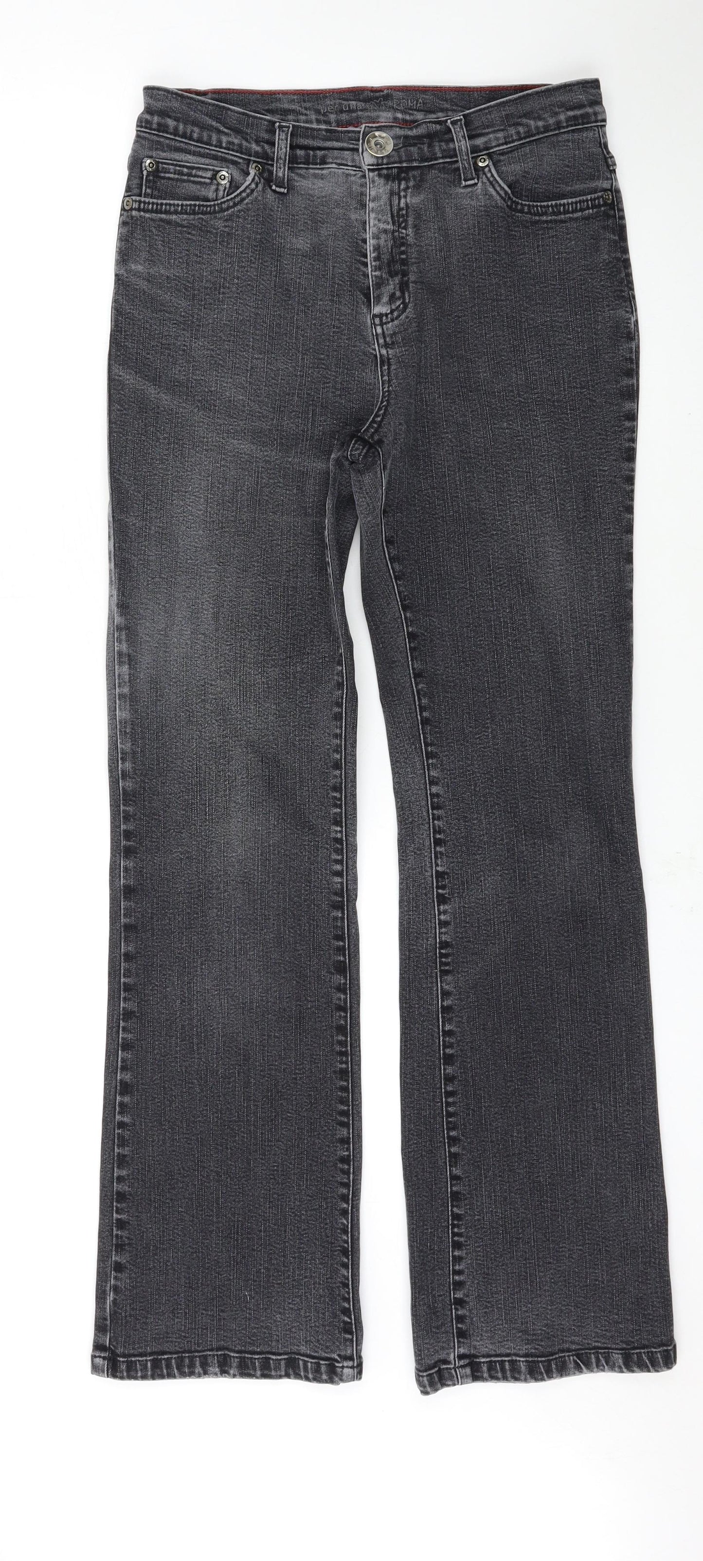 Per Una Womens Black   Bootcut Jeans Size 10 L30 in