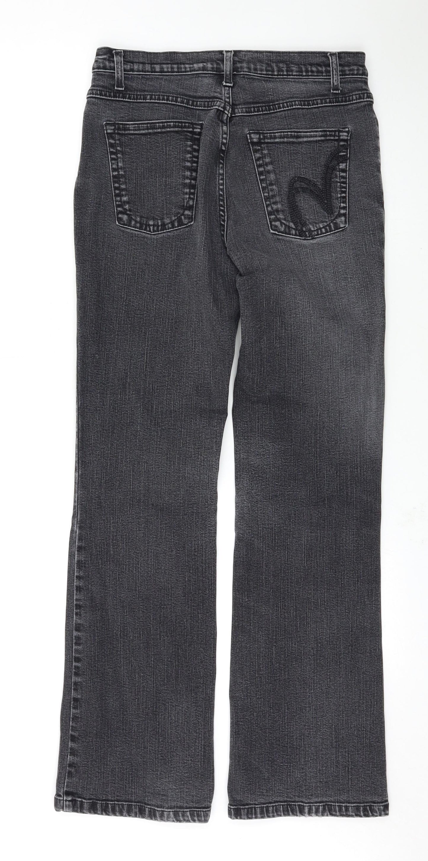 Per Una Womens Black   Bootcut Jeans Size 10 L30 in