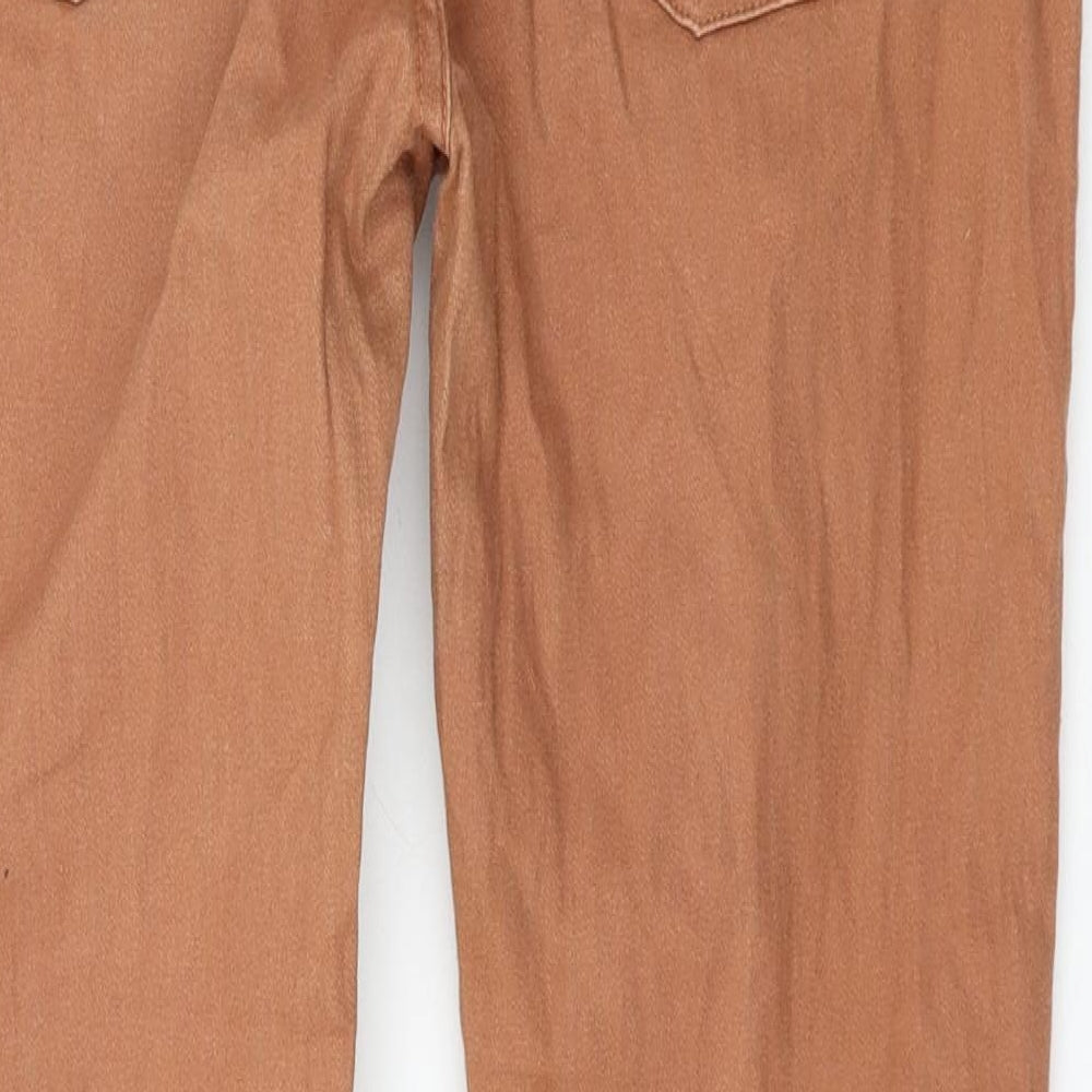 Urban Bliss Womens Orange   Straight Jeans Size 14 L30 in