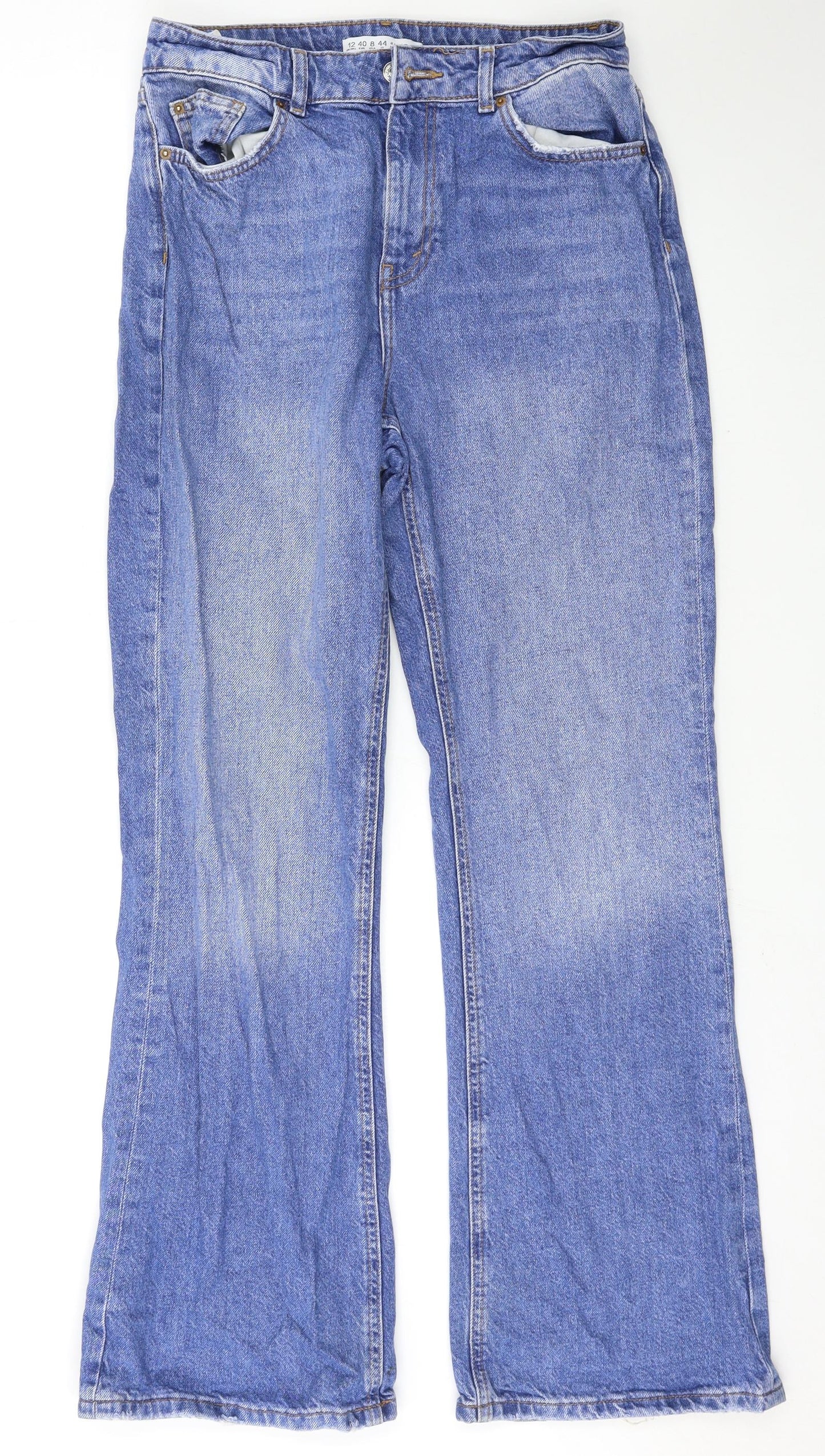 Denim & Co. Womens Blue   Bootcut Jeans Size 12 L30 in