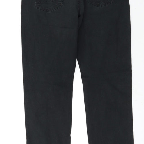 Preworn Womens Black   Straight Jeans Size 12 L31 in