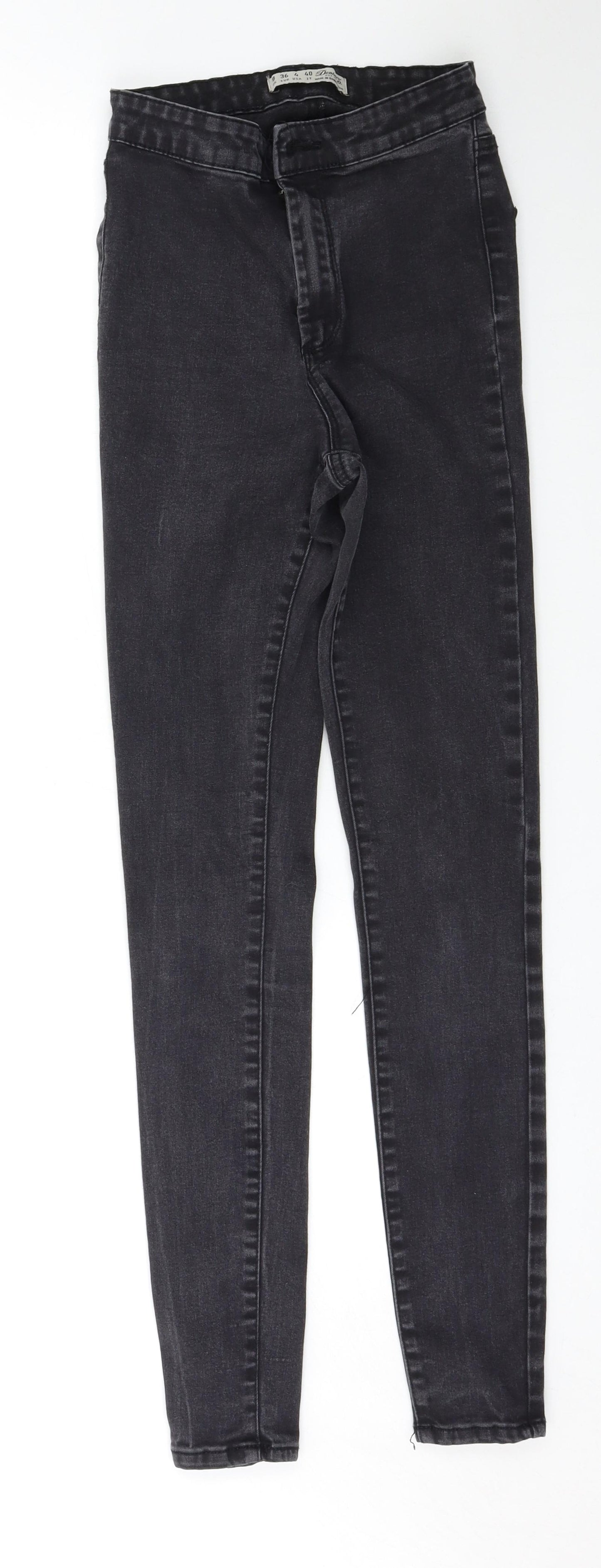 Denim & Co. Womens Black   Skinny Jeans Size 8 L29 in