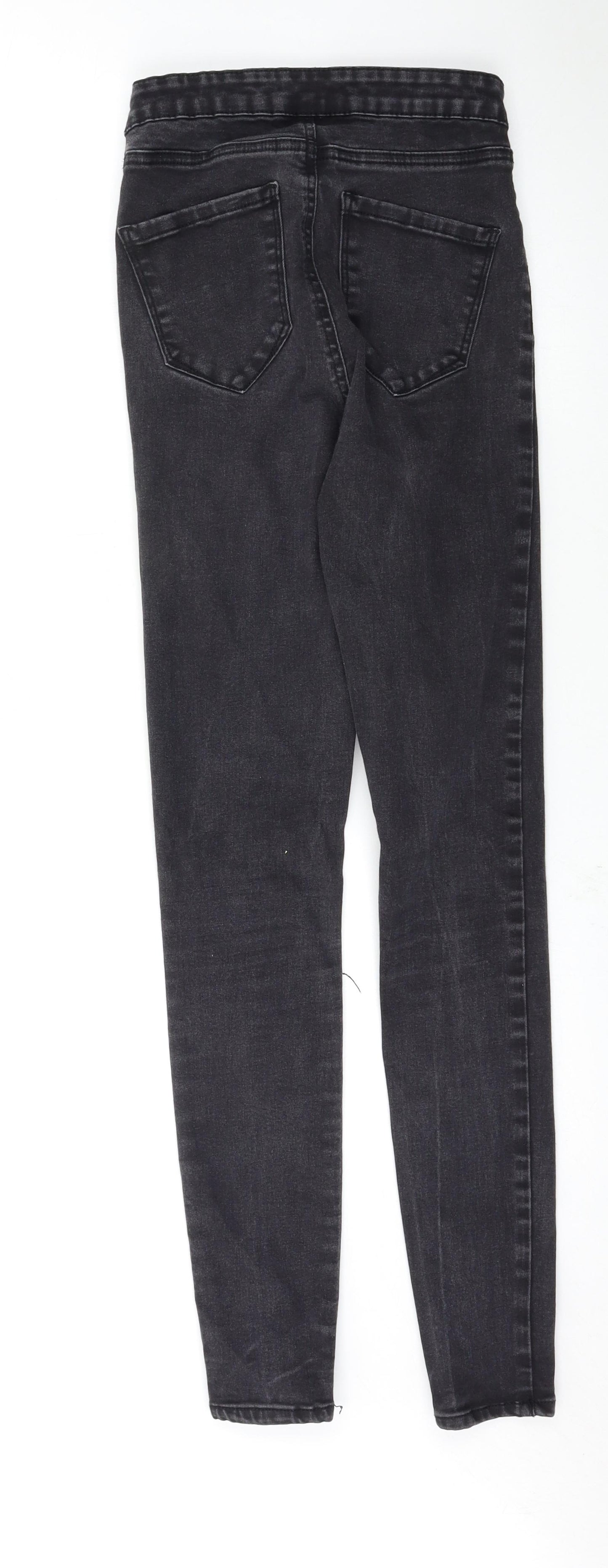 Denim & Co. Womens Black   Skinny Jeans Size 8 L29 in