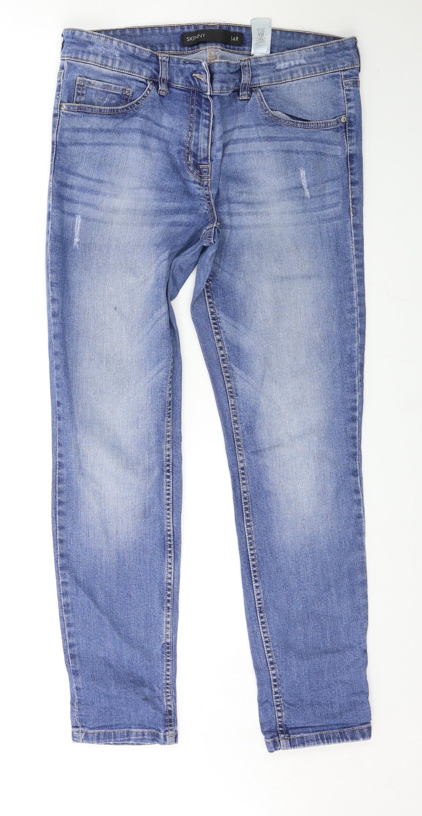 NEXT Womens Blue   Straight Jeans Size 14 L29 in