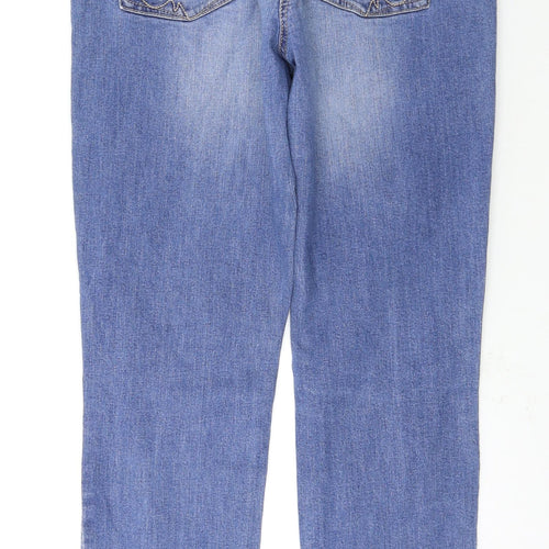 NEXT Womens Blue   Straight Jeans Size 14 L29 in