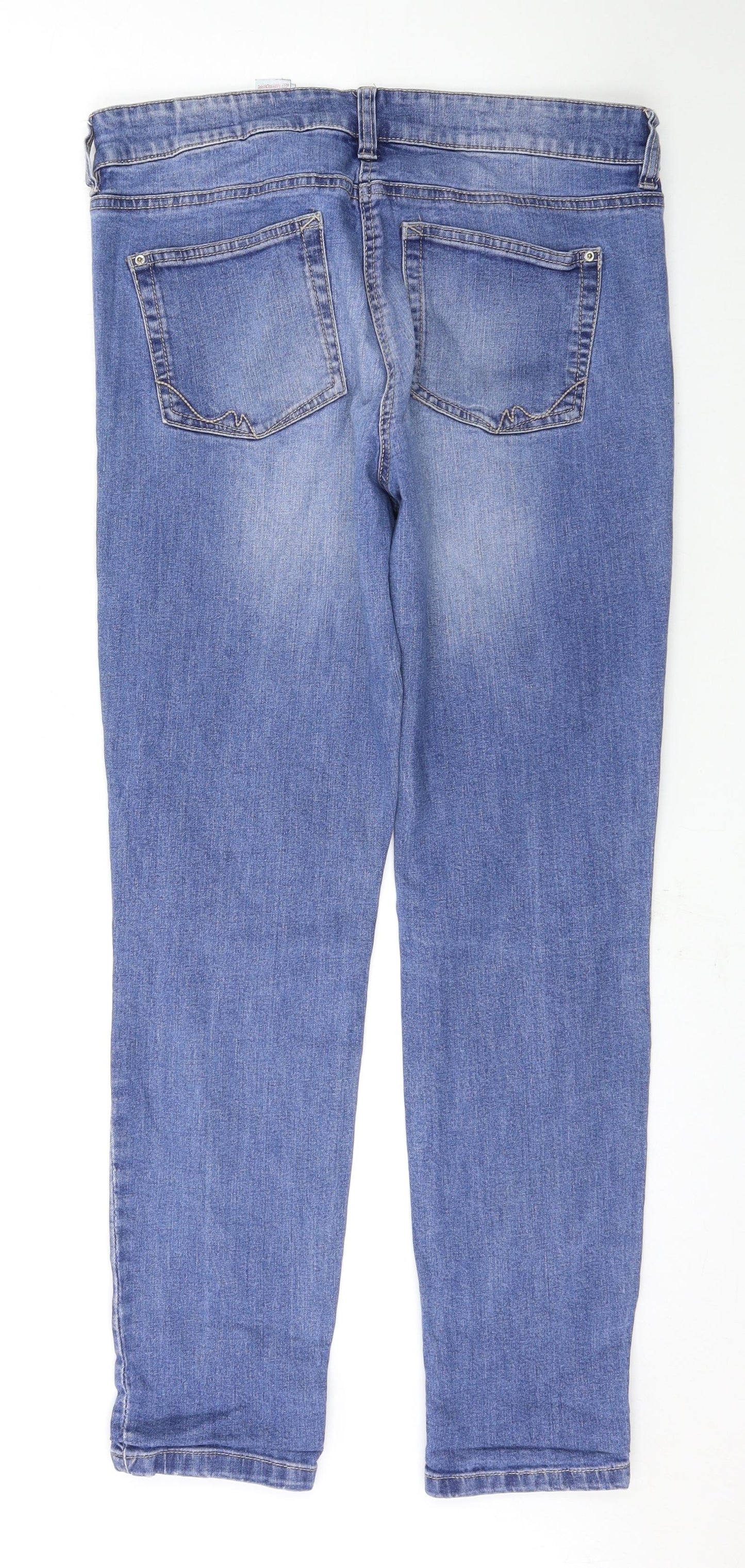 NEXT Womens Blue   Straight Jeans Size 14 L29 in