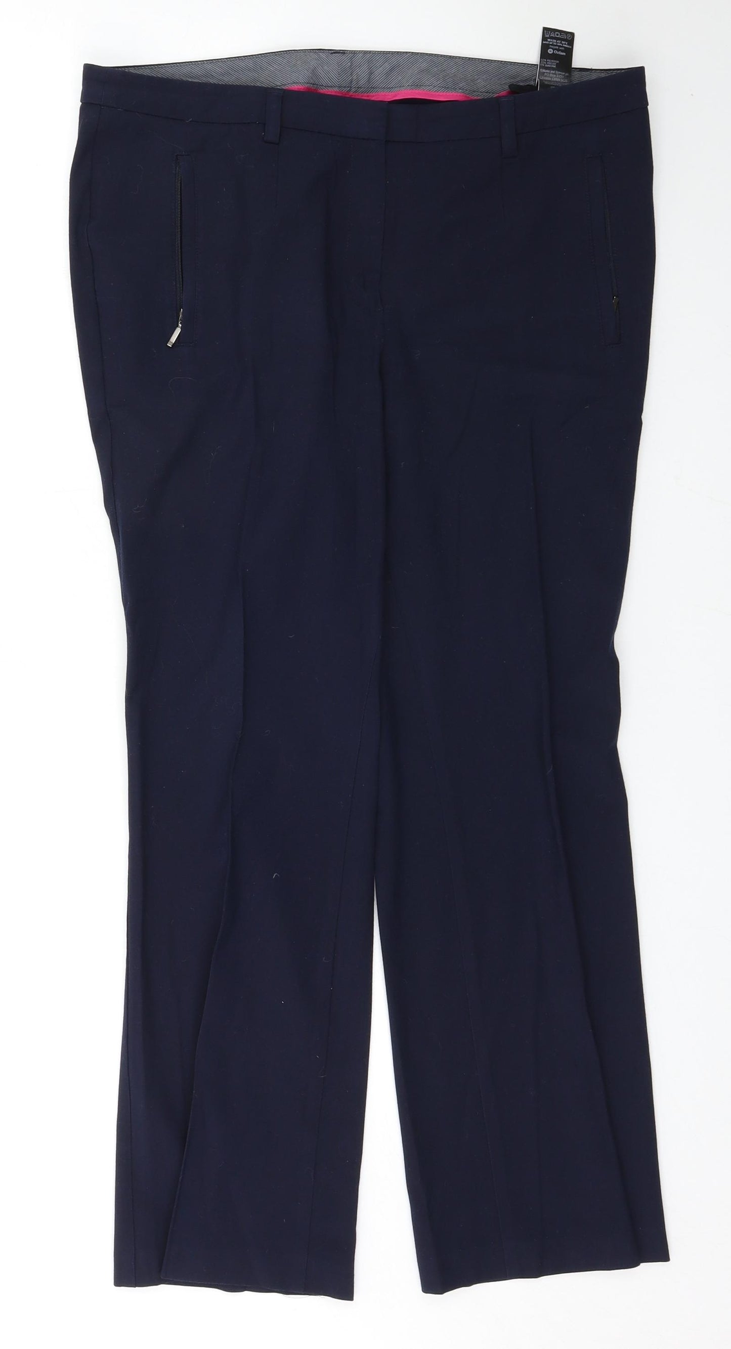Marks and Spencer Womens Blue   Trousers  Size 12 L27 in