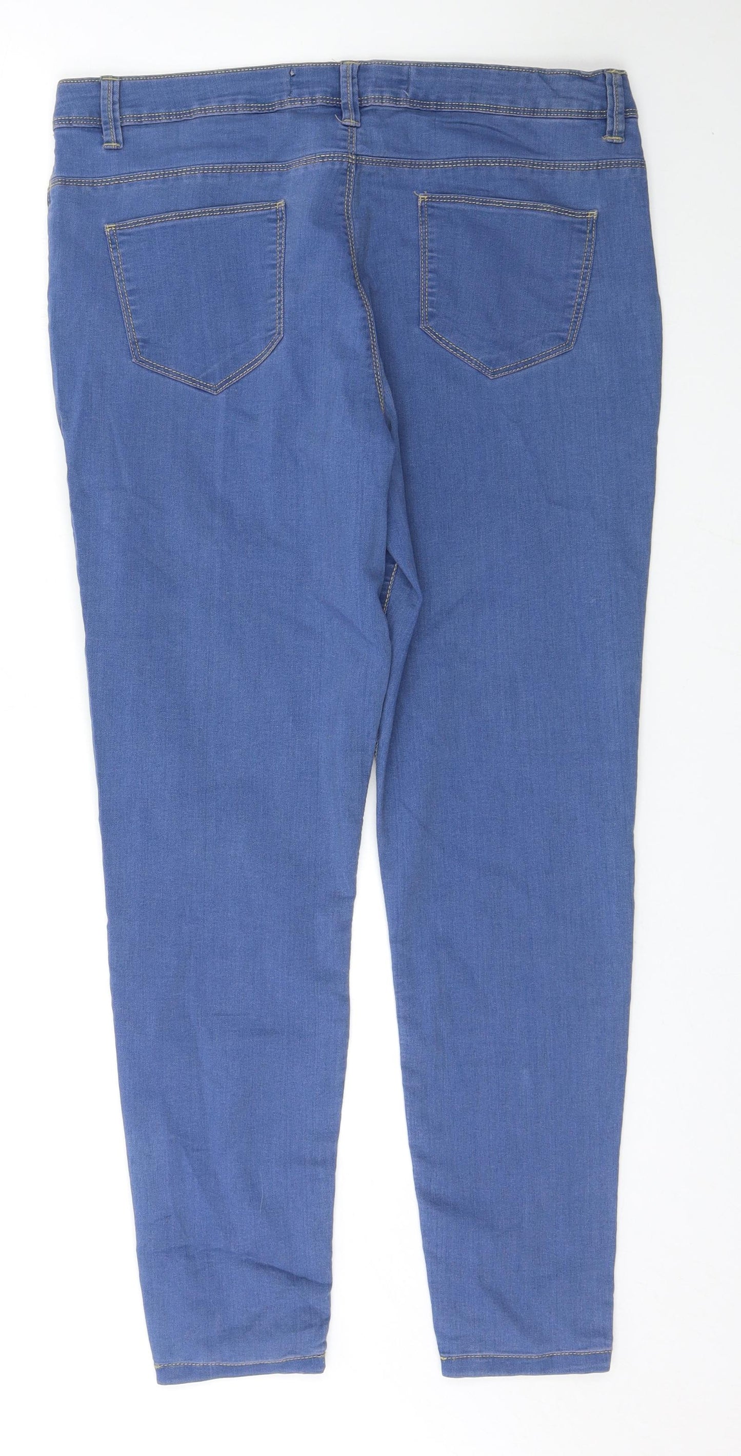 Denim & Co. Womens Blue   Skinny Jeans Size 16 L29 in