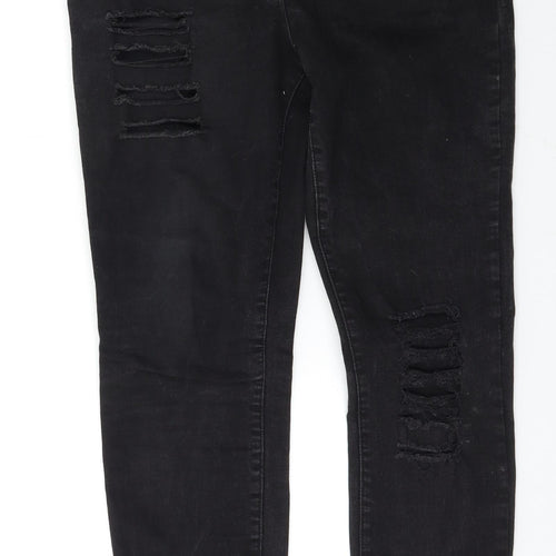 NEXT Womens Black   Skinny Jeans Size 12 L29.5 in