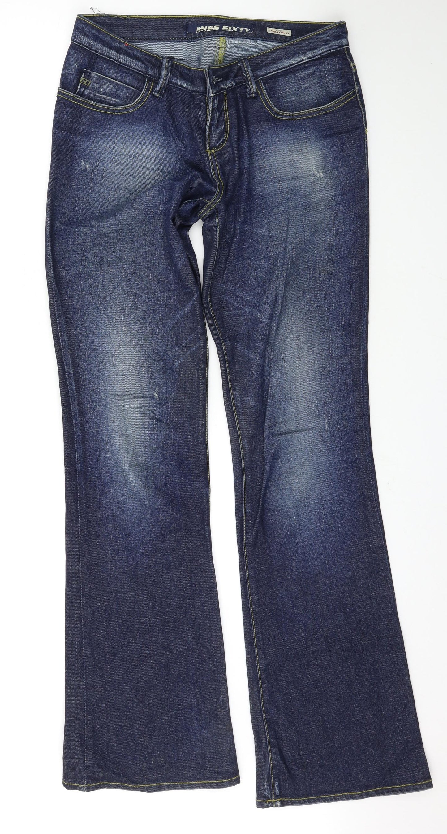Miss Sixty Womens Blue   Bootcut Jeans Size 32 L34 in