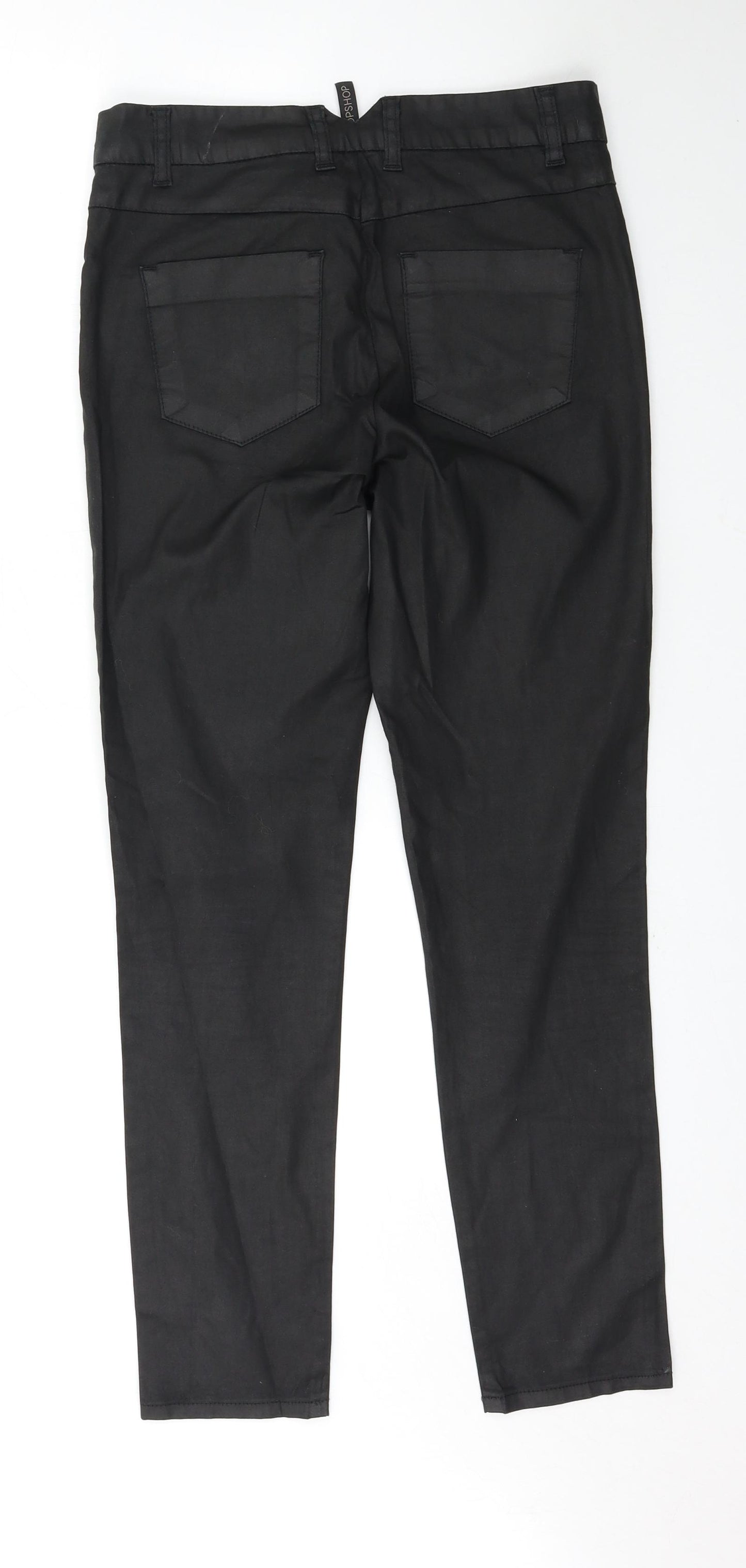 Topshop Womens Black   Trousers  Size 10 L28 in